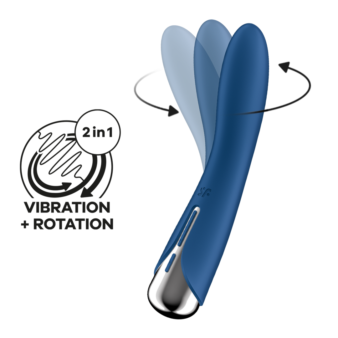 Satisfyer Spinning Vibe 1 - Draaivibrator voor de G-Spot - Blauw (4061504048703)