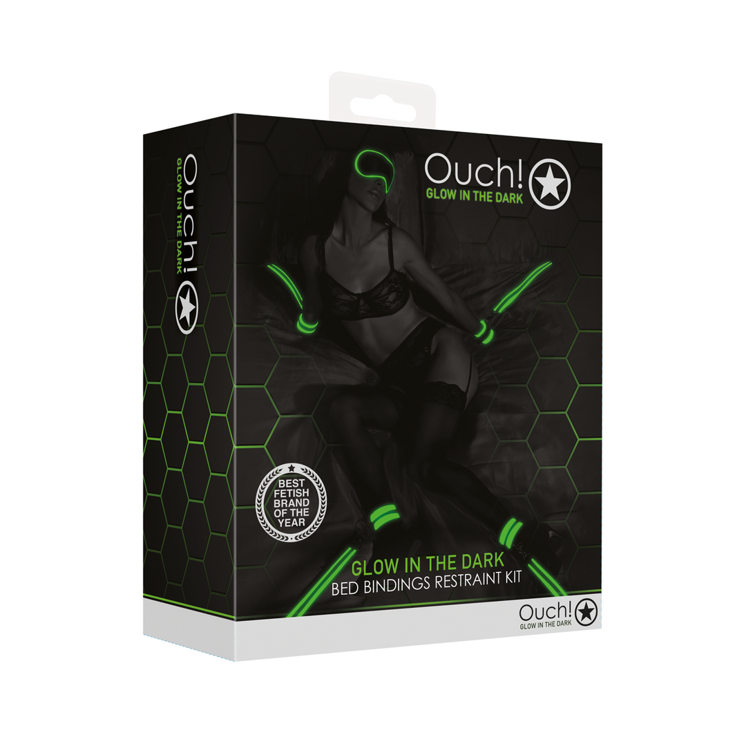 Ouch! by shots Bevestigingsset voor Bedbindings - Glow in the Dark (7423522641606)