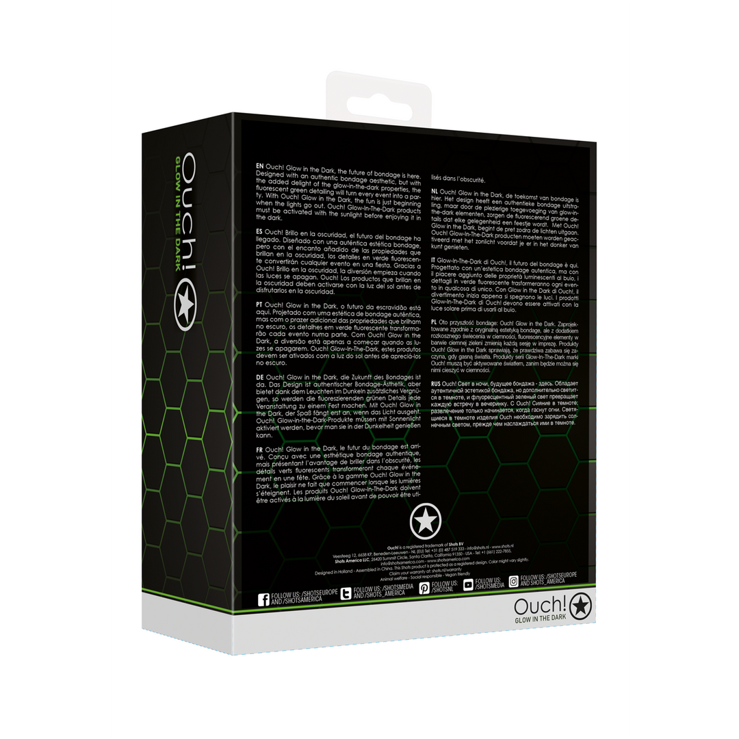 Ouch! by shots Bevestigingsset voor Bedbindings - Glow in the Dark (7423522641606)
