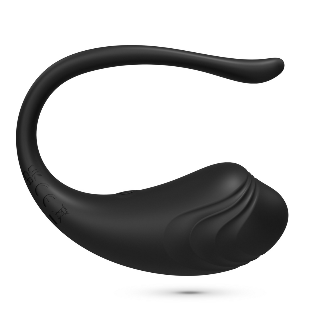 Crushious Tamago - Oplaadbaar Vibrerend Ei met Afstandsbediening - Zwart (7403254159556)