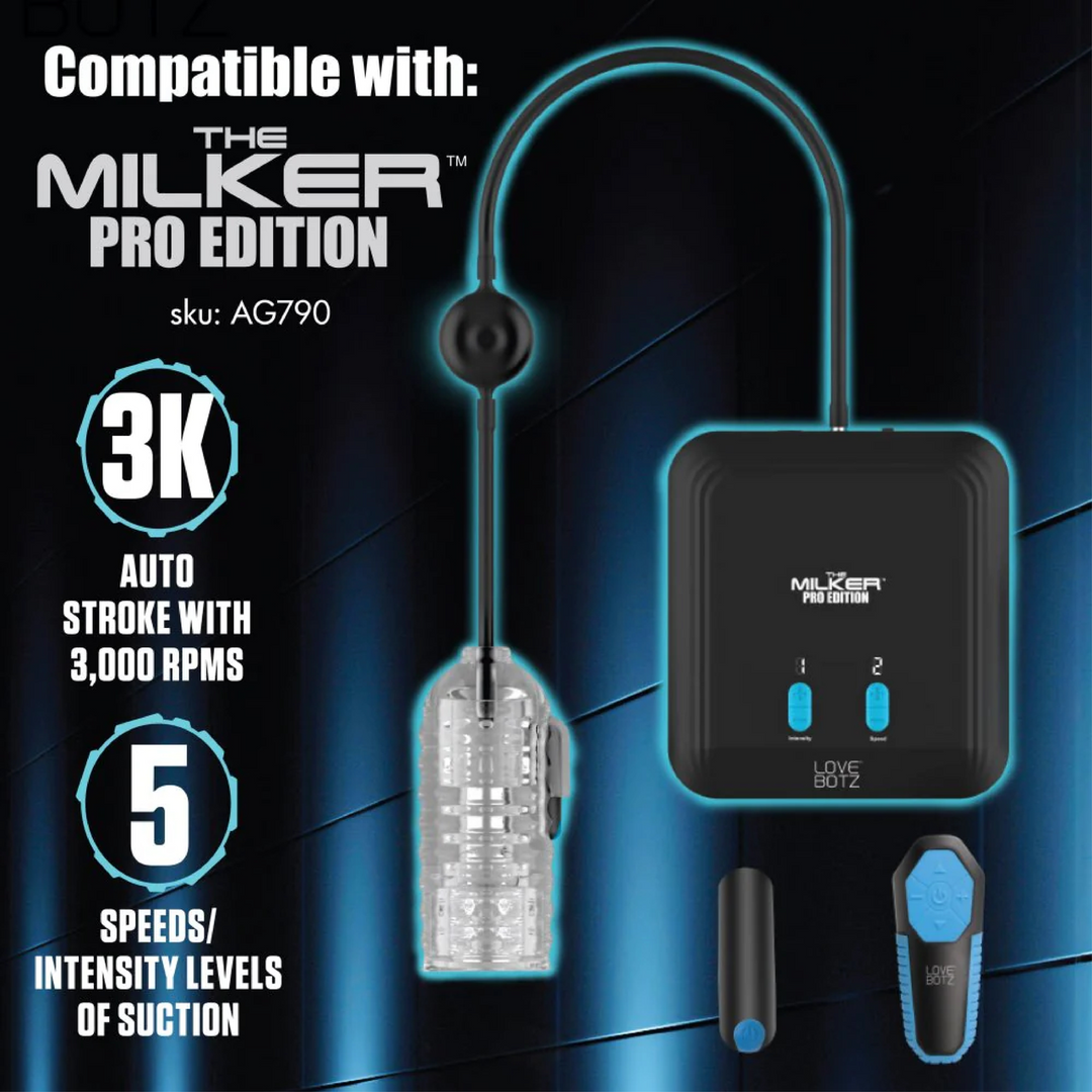 Xr brands Melker TPE Masturbator met Ball Strap - Doorzichtig (848518048516)