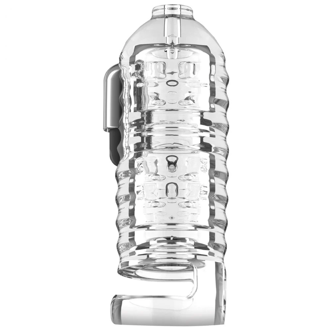 Xr brands Melker TPE Masturbator met Ball Strap - Doorzichtig (848518048516)