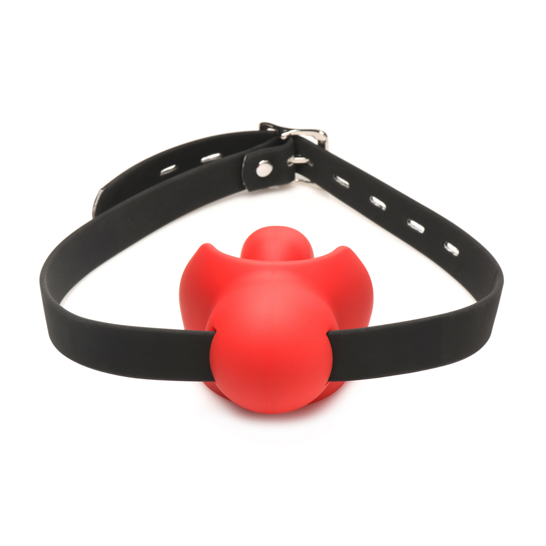 Xr brands Gag Order - Extreme Silicone Ball Gag - Rood (848518054548)