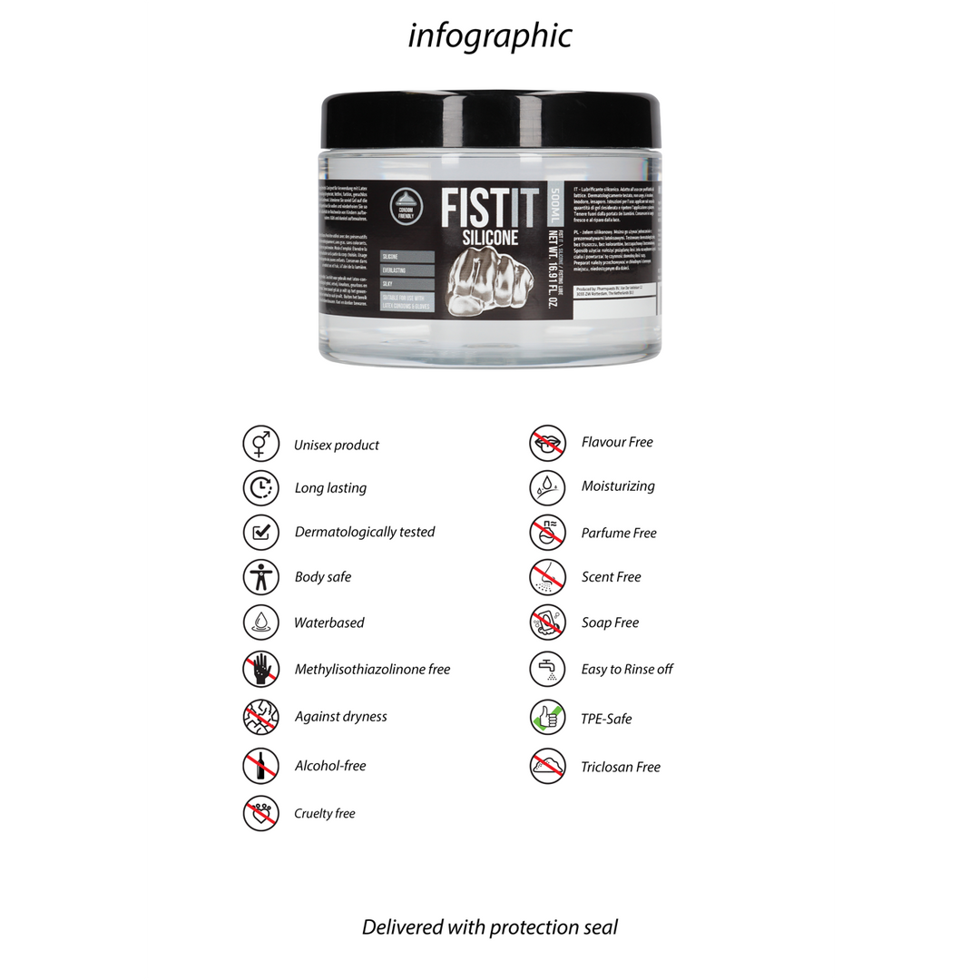 Fist it by shots Siliconenbasis Glijmiddel - 17 fl oz / 500 ml (8714273301949)