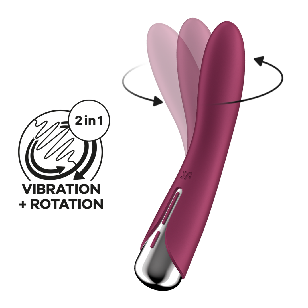 Satisfyer Spinning Vibe 1 - Roterende G-Spot Vibrator - Rood (4061504048697)