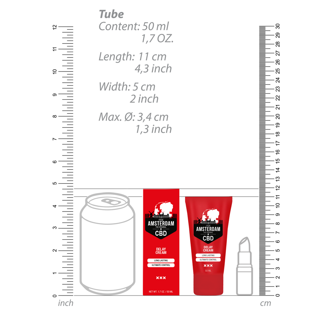Pharmquests by shots Original CBD uit Amsterdam - Delay Cream - 2 fl oz / 50 ml (8714273929808)