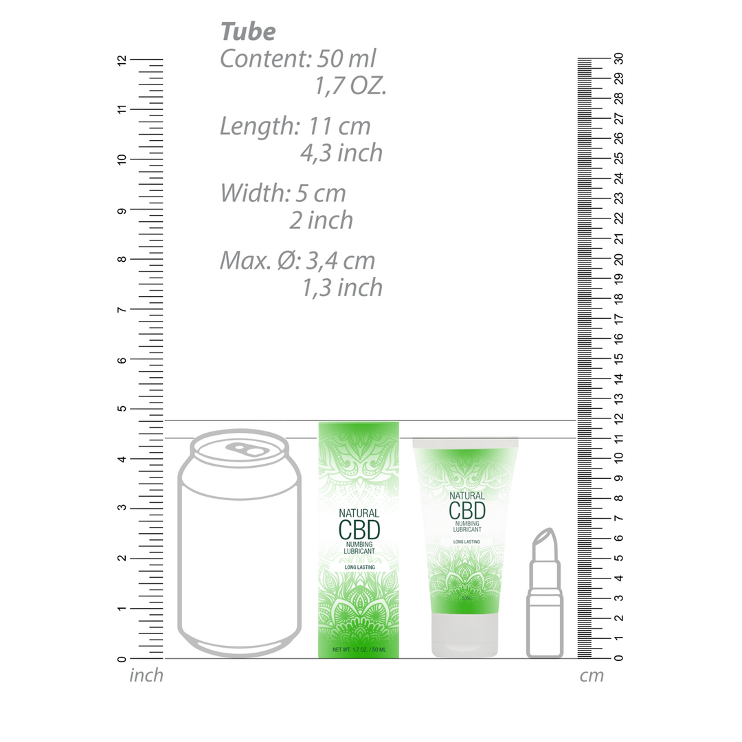 Pharmquests by shots Natuurlijke CBD - Verdoofd Glijmiddel - 2 fl oz / 50 ml (8714273929761)