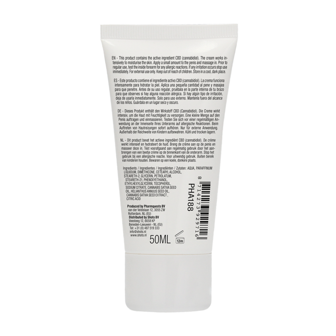 Pharmquests by shots Natuurlijke CBD - Masturba crème voor Hem - 2 fl oz / 50 ml (8714273929716)