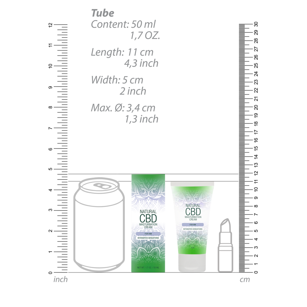 Pharmquests by shots Natuurlijke CBD - Masturba crème voor Hem - 2 fl oz / 50 ml (8714273929716)