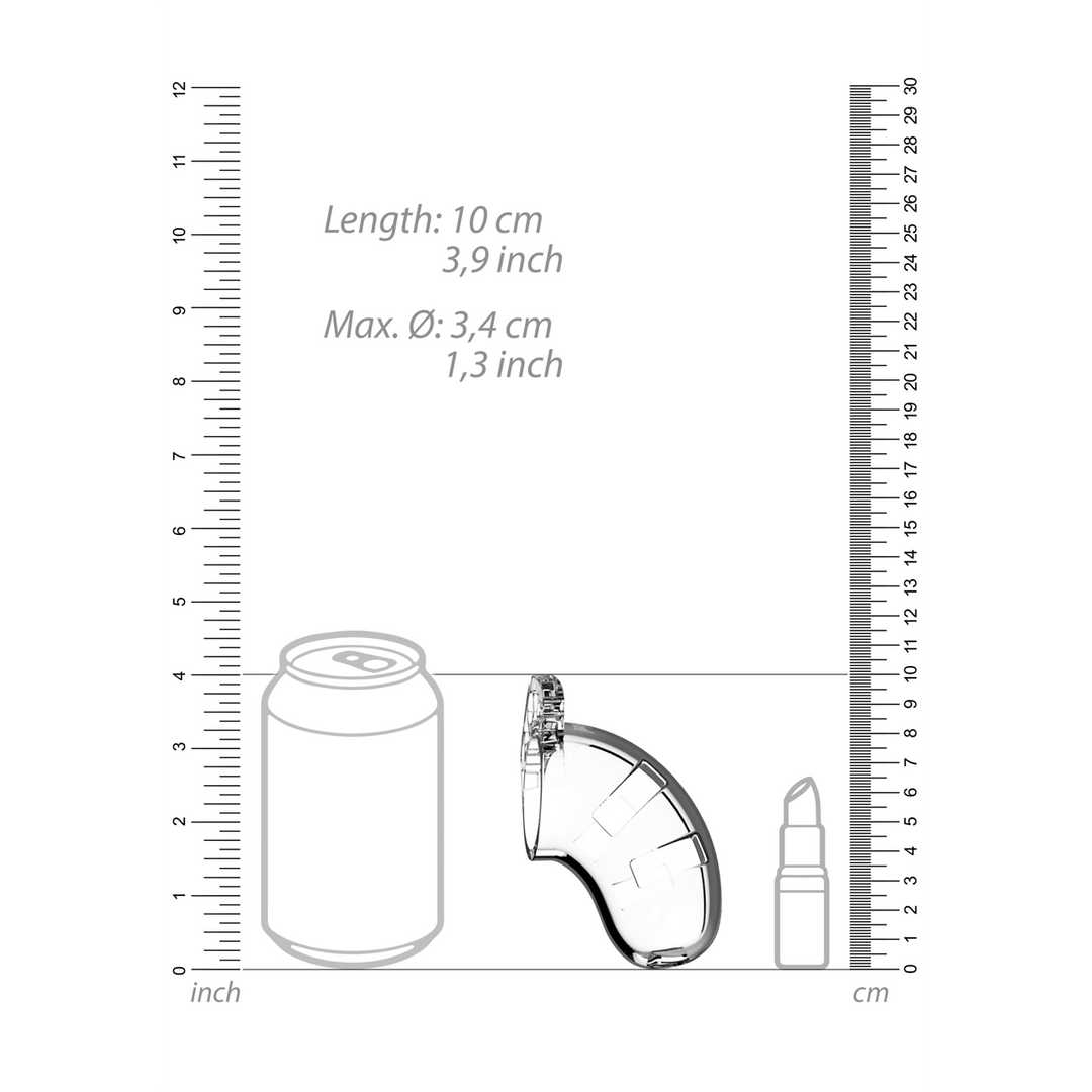 Mancage by shots Model 15 Chastity Cock Cage met Urethrale Sounding - 3.5 / 9 cm (8714273929211)