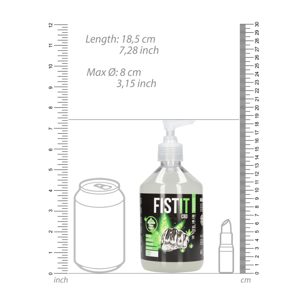 Fist it by shots CBD Glijmiddel - 500 ml - Pomp (8714273935557)