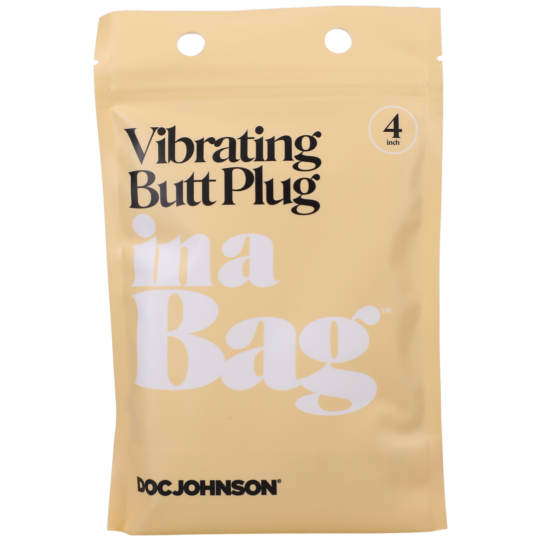 Doc johnson Vibrerende Butt Plug - 4 / 10 cm - Zwart (782421087579)