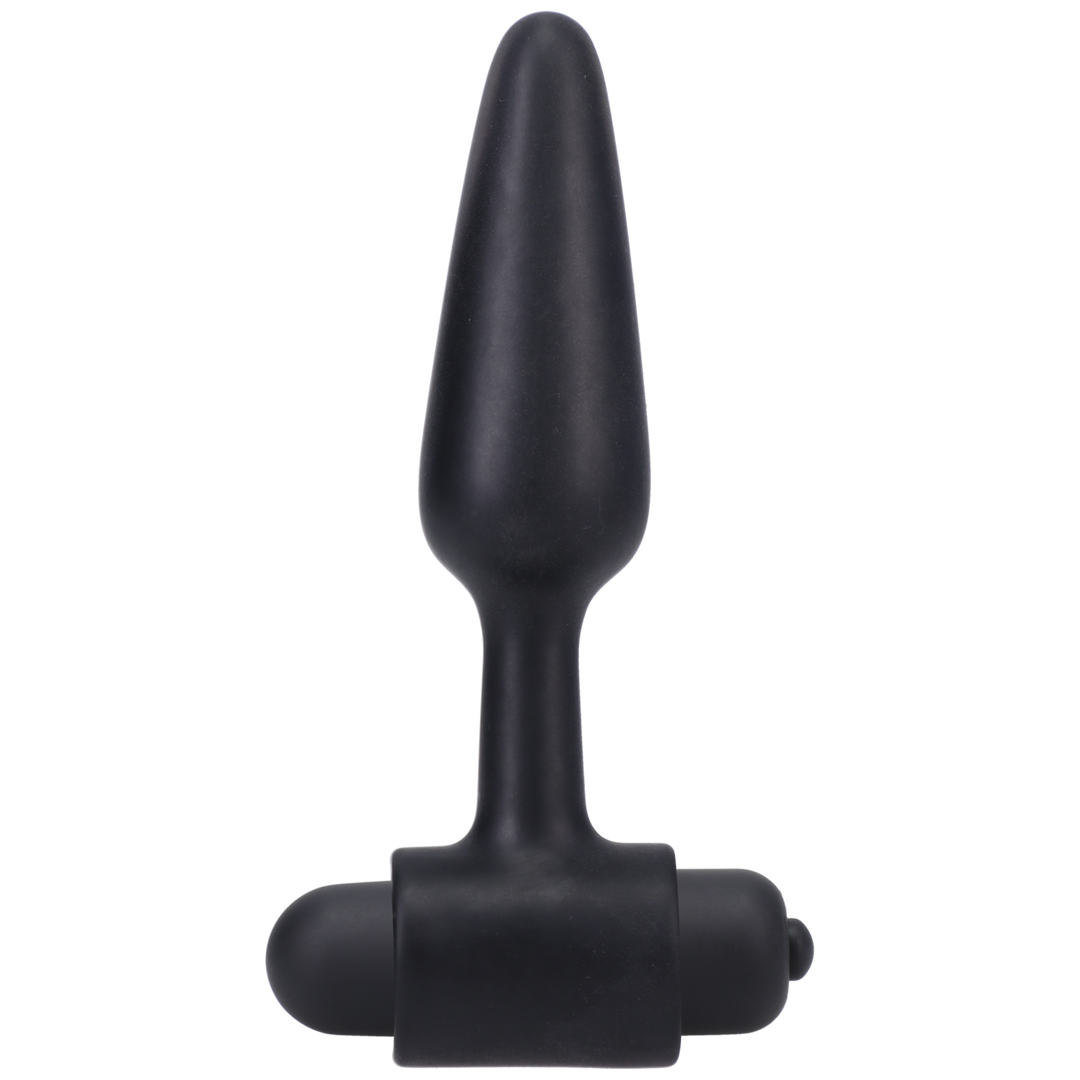 Doc johnson Vibrerende Butt Plug - 4 / 10 cm - Zwart (782421087579)