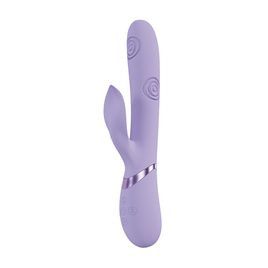 Vive by shots Fronda - G-Spot Vibrerende en Tikken Blad Clitorisstimulator - Lavendel (8714273059062)