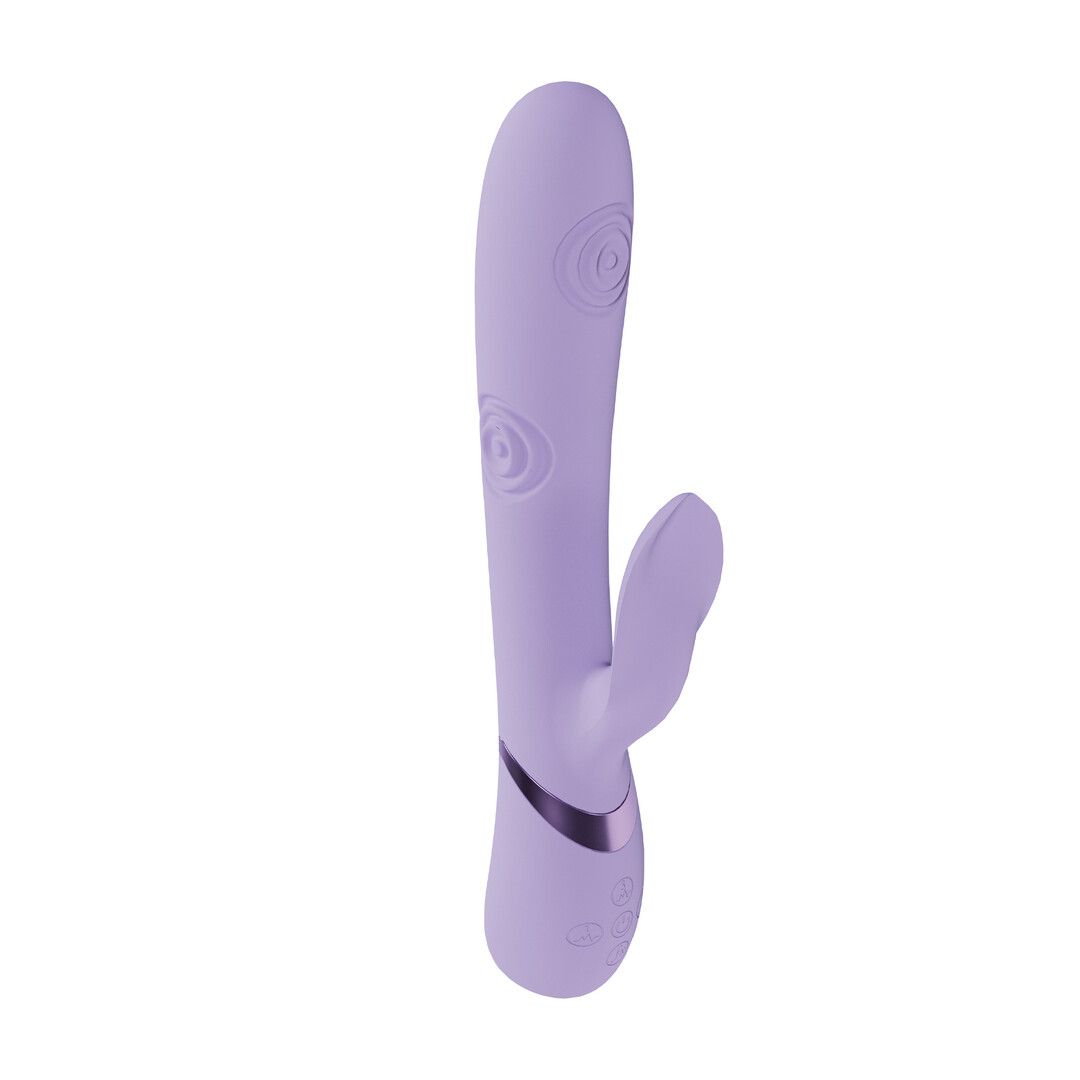 Vive by shots Fronda - G-Spot Vibrerende en Tikken Blad Clitorisstimulator - Lavendel (8714273059062)