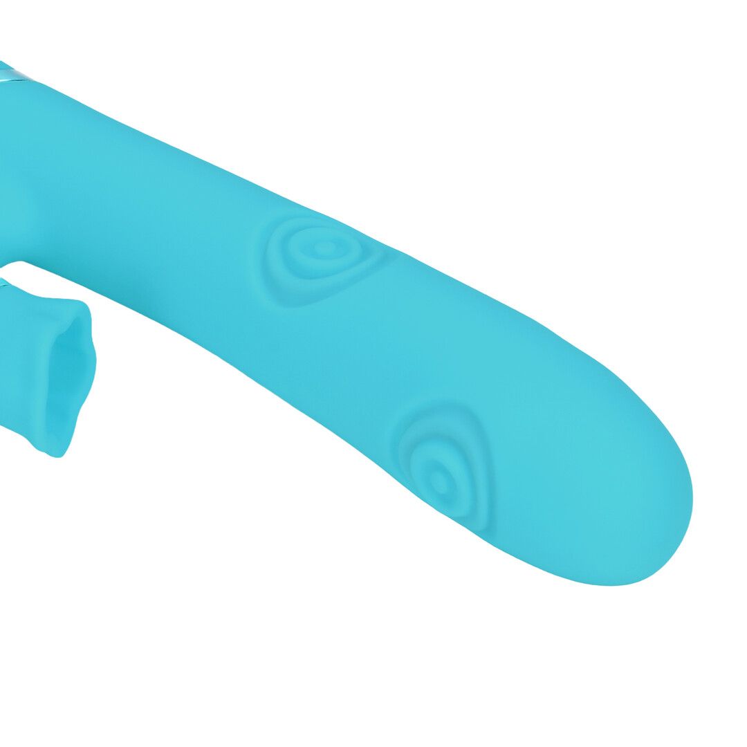 Vive by shots Fiore - G-Spot Air Wave Vibrerende en Kloppende Flared Clitorale Stimulator - Blauw (8714273059024)