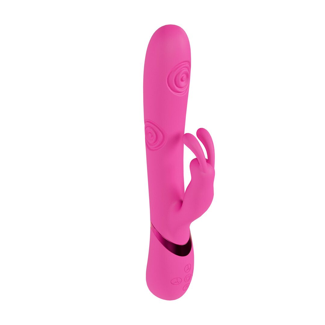 Vive by shots Mimi - G-Spot Vibrerende en Tikkende Konijn - Roze (8714273059017)