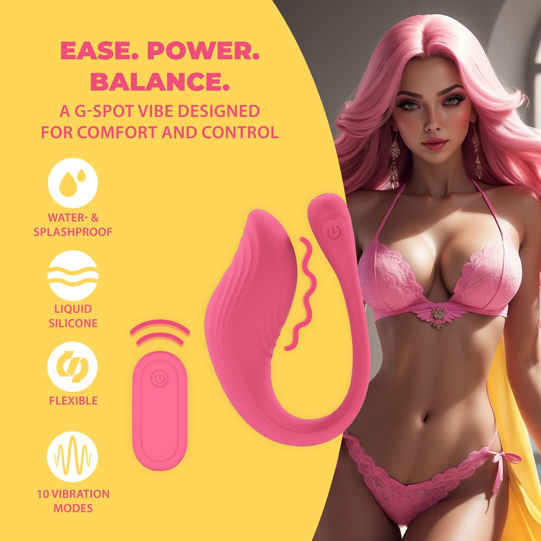 Loveline by shots Vibrerende G-Spot Vibe met Afstandsbediening - Roze (8714273026422)