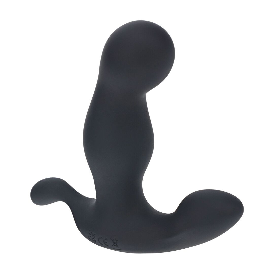Levelz by shots Verwarmende en Vibrerende Silicone Prostaat Stimulator - Zwart (8714273067654)
