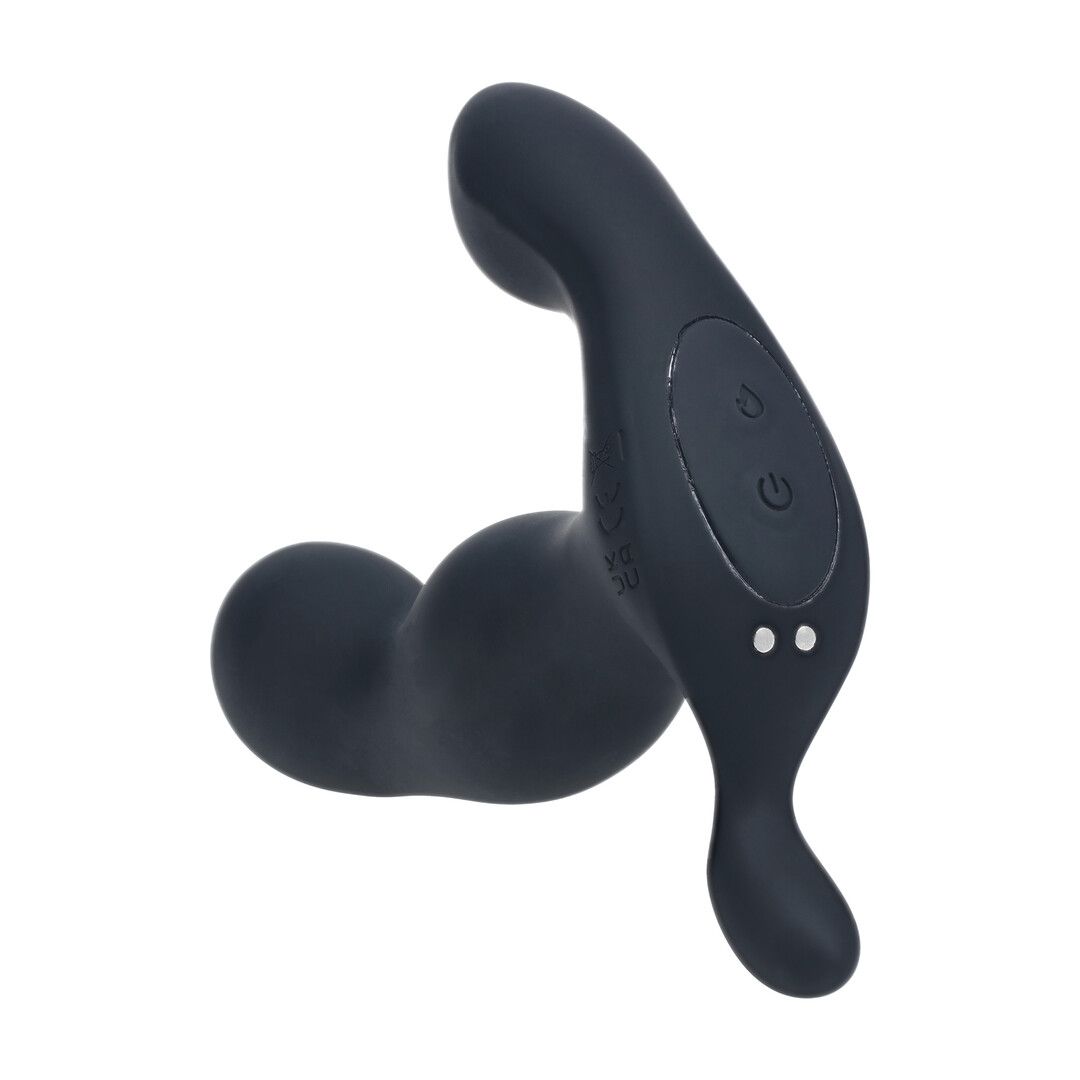 Levelz by shots Verwarmende en Vibrerende Silicone Prostaat Stimulator - Zwart (8714273067654)