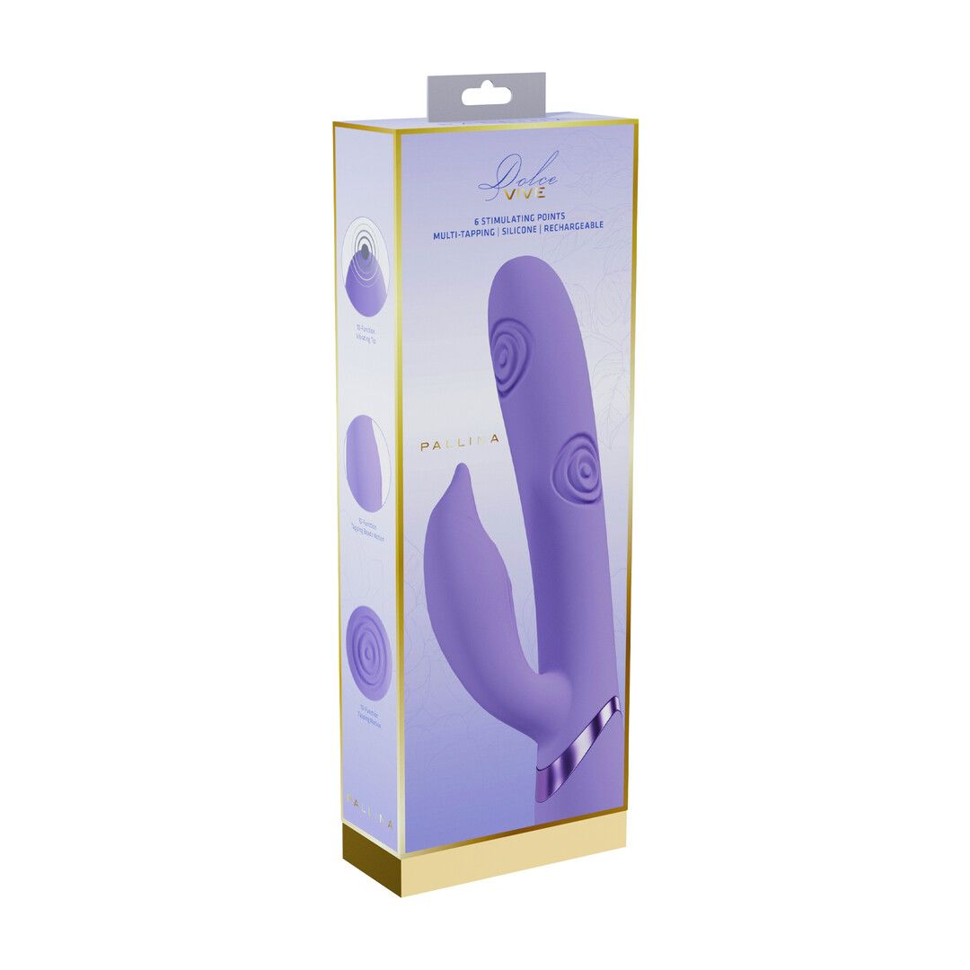 Vive by shots Pallina - G-Spot Vibrerende en Tikken Parels Clitorale Stimulator - Lavendel (8714273059093)