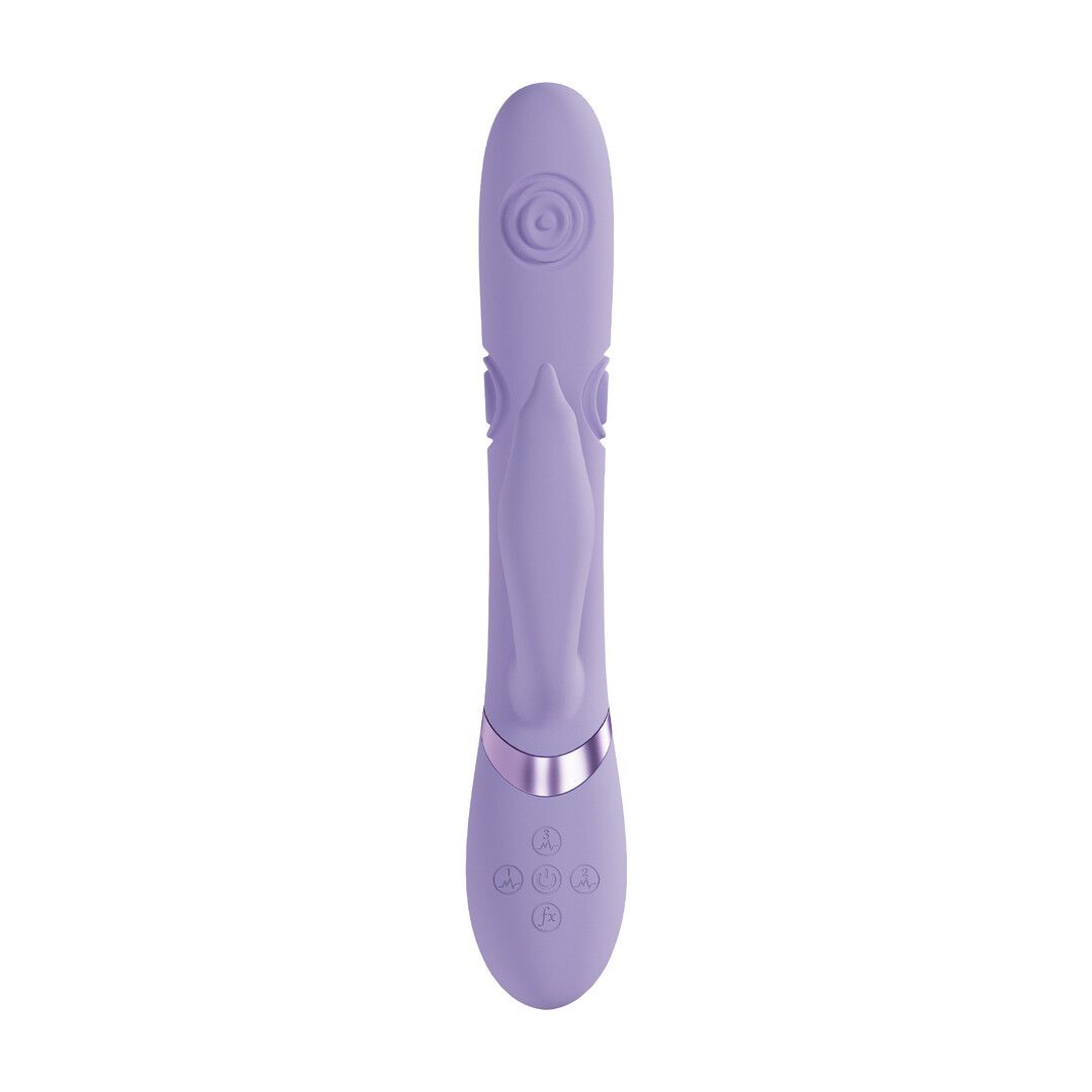 Vive by shots Pallina - G-Spot Vibrerende en Tikken Parels Clitorale Stimulator - Lavendel (8714273059093)