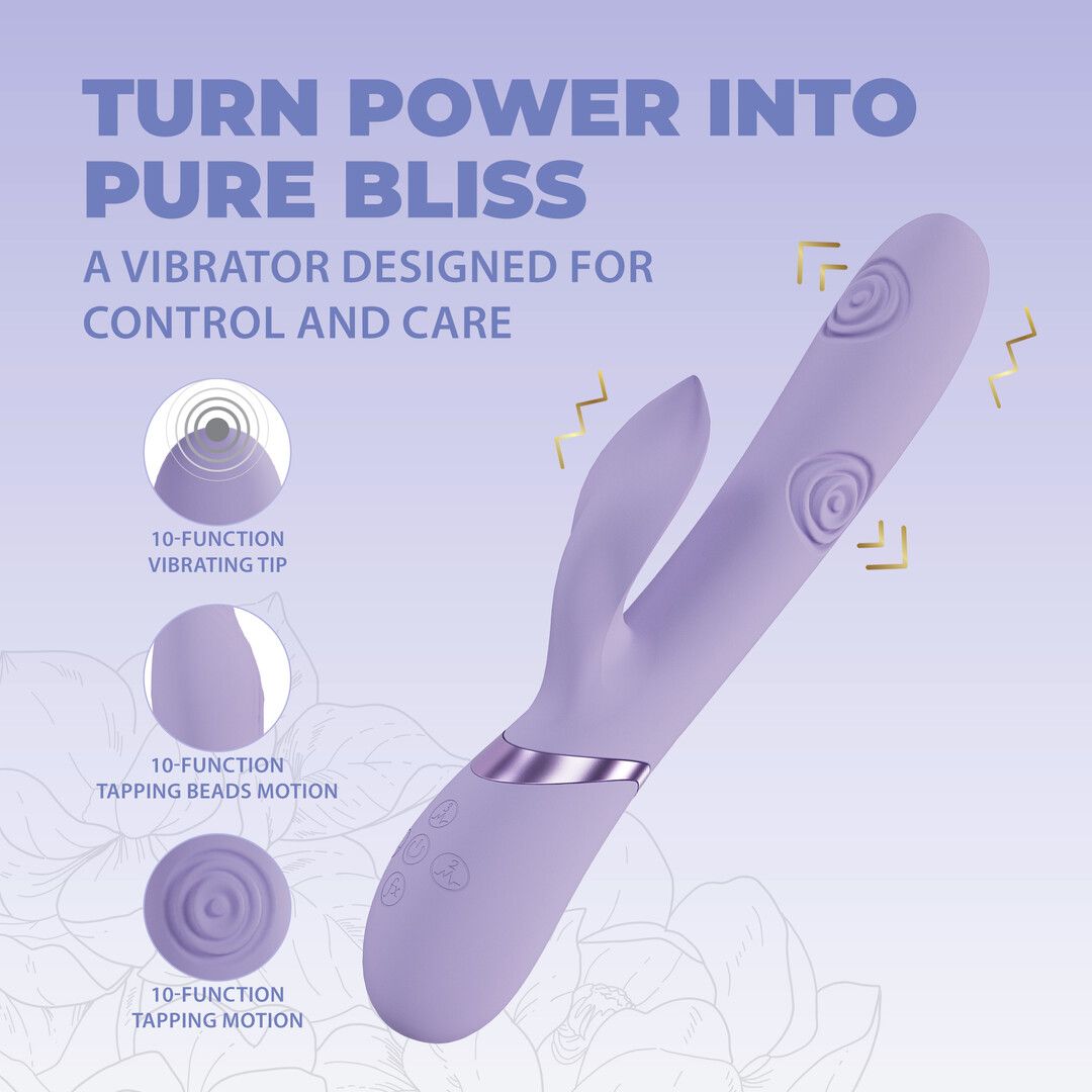 Vive by shots Pallina - G-Spot Vibrerende en Tikken Parels Clitorale Stimulator - Lavendel (8714273059093)
