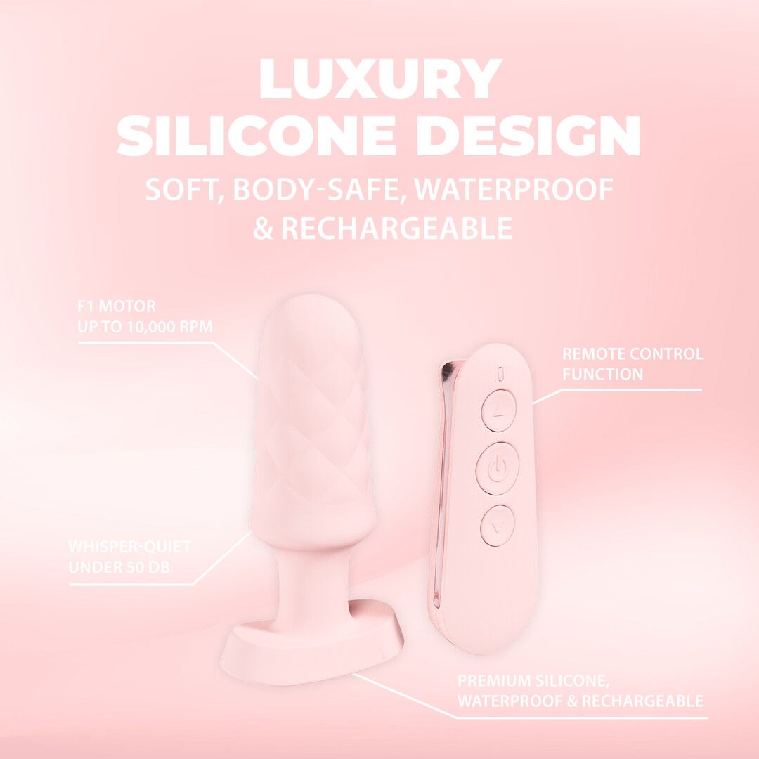 Loveline by shots Velvet - Afstandsbediening Vibrerende Plug - Roze (8714273058607)