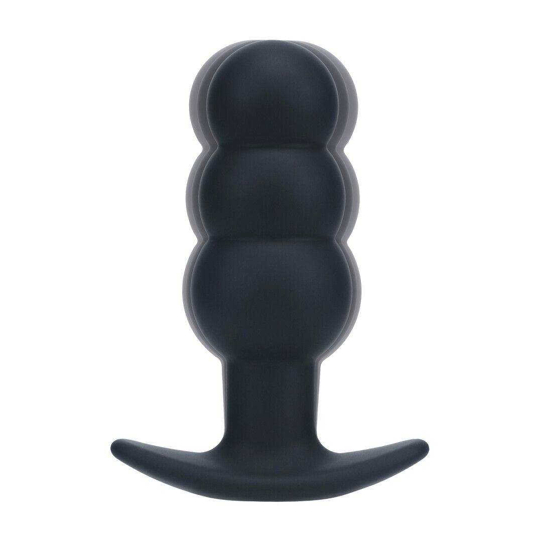 Levelz by shots Tri Bulb Vibrerende Siliconen Anale Plug - Zwart (8714273067555)