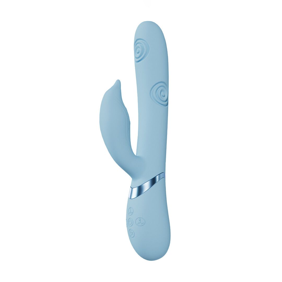 Vive by shots Pallina - G-Spot Vibrerende en Tikken Kralen Clitorisstimulator - Blauw (8714273059086)