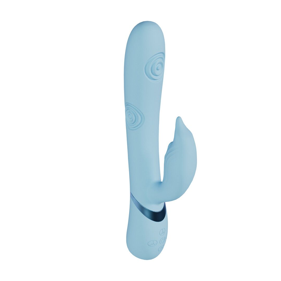 Vive by shots Pallina - G-Spot Vibrerende en Tikken Kralen Clitorisstimulator - Blauw (8714273059086)