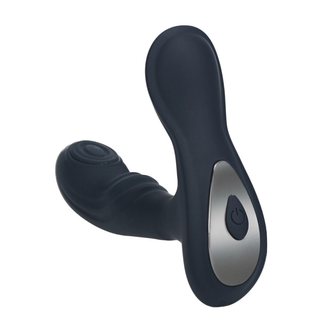 Levelz by shots Vibrerende en Tikken Siliconen Prostaat Massager met Bal Stimulator - Zwart (8714273067890)