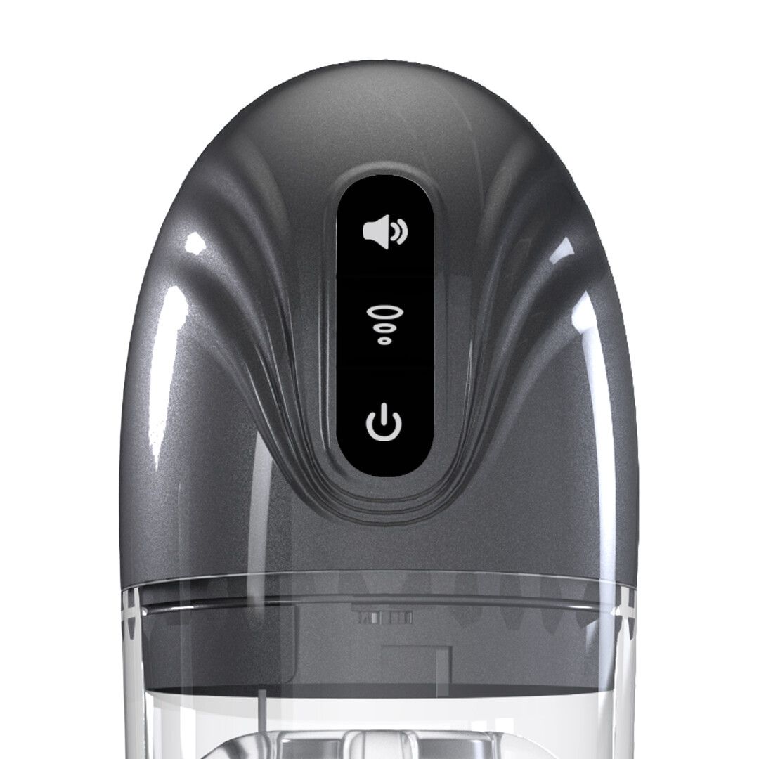 Pumped by shots SonicPull - Suction and Vibration Masturbator Pump - Multimedia Enhanced - Gun Metal (8714273061416)