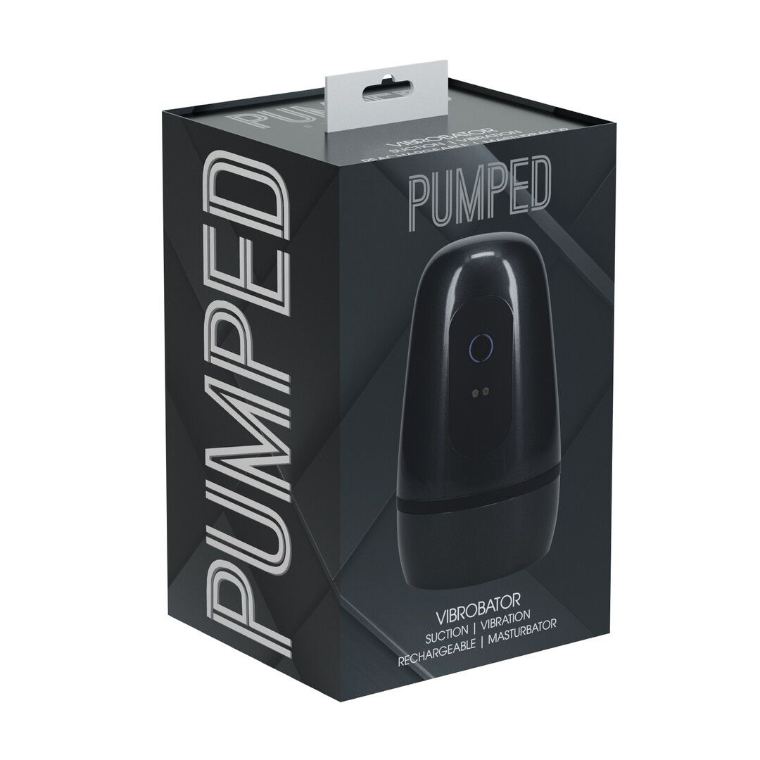 Pumped by shots Pulsar - Negative Pressure Suction and Vibration Masturbator Pump - Gun Metal (8714273061461)