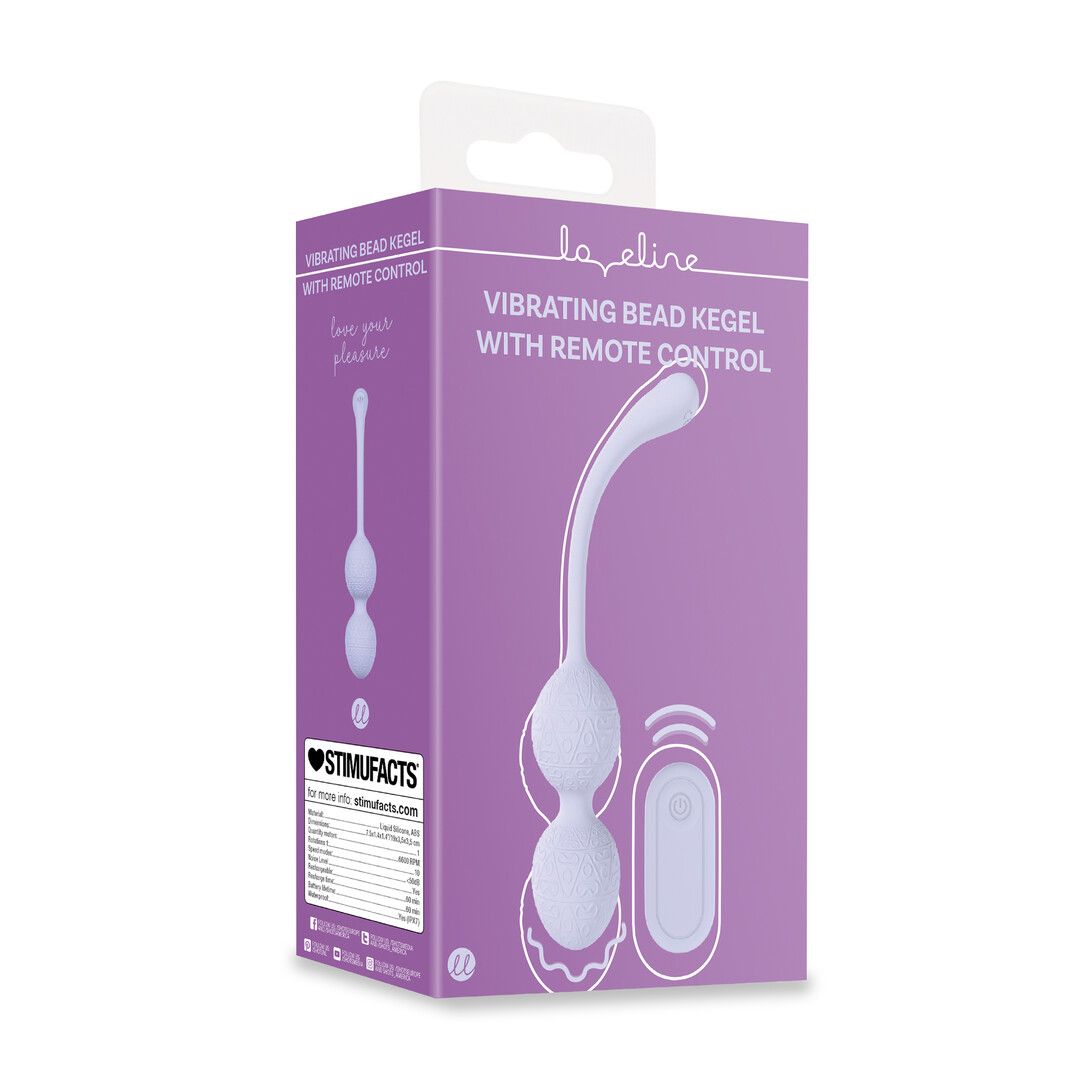 Loveline by shots Vibrerende Kegelbal met Afstandsbediening - Lavendel (8714273026439)