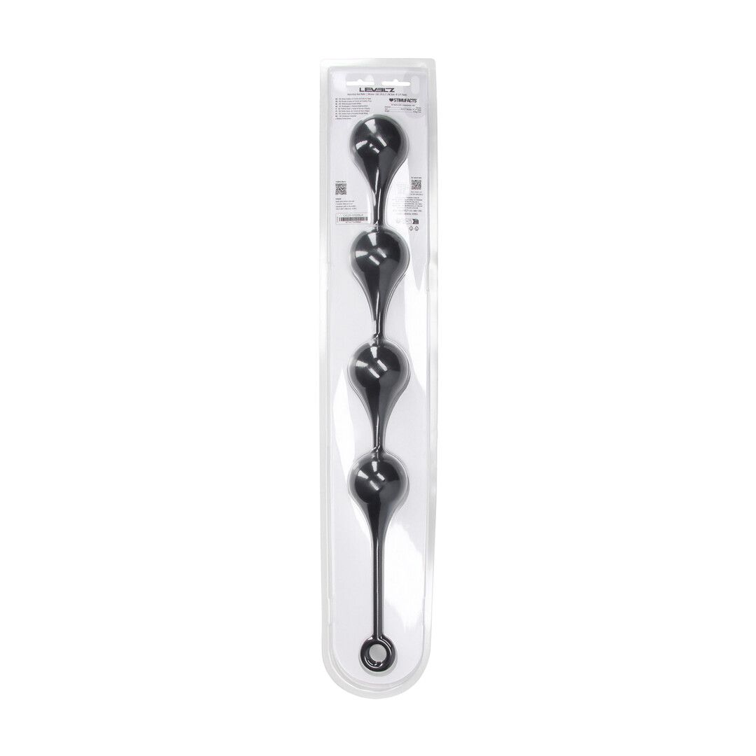 Levelz by shots Siliconen Waterdruppel Anale Ballen - XXL - 60mm - Zwart (8714273069894)
