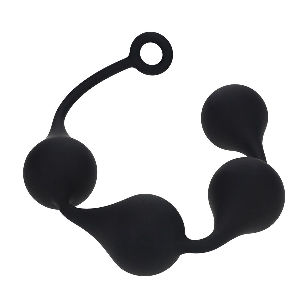 Levelz by shots Siliconen Waterdruppel Anale Ballen - XXL - 60mm - Zwart (8714273069894)