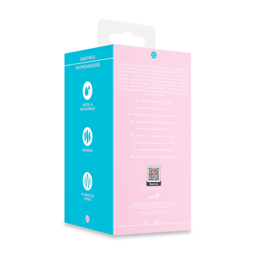 Loveline by shots Vibrerende en verwarmende massager - Roze (8714273026453)