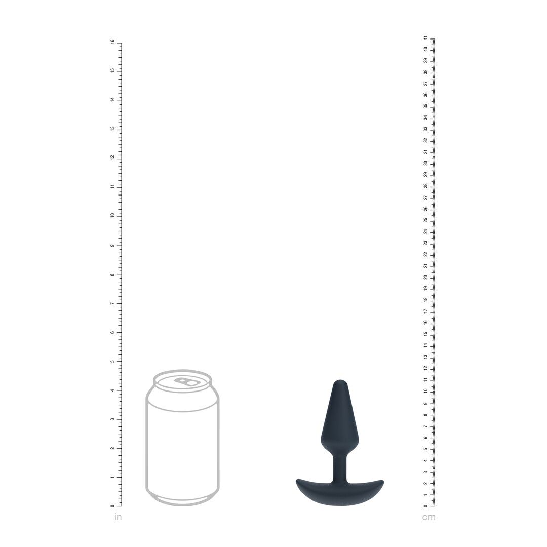 Levelz by shots Classic Vibrerende Siliconen Anale Plug - S - Zwart (8714273067395)