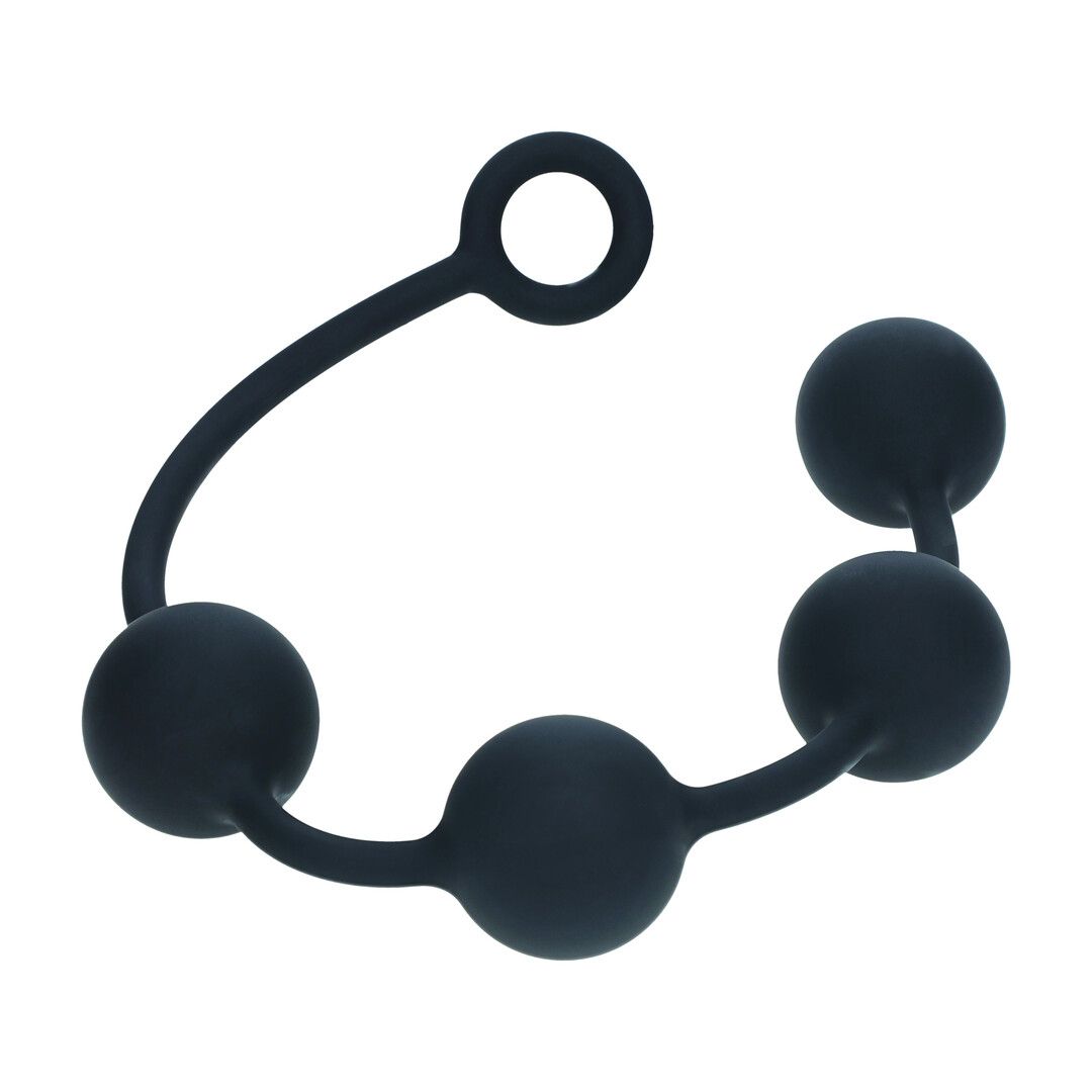 Levelz by shots Ronde Siliconen Anale Ballen - XL - 50mm - Zwart (8714273068392)