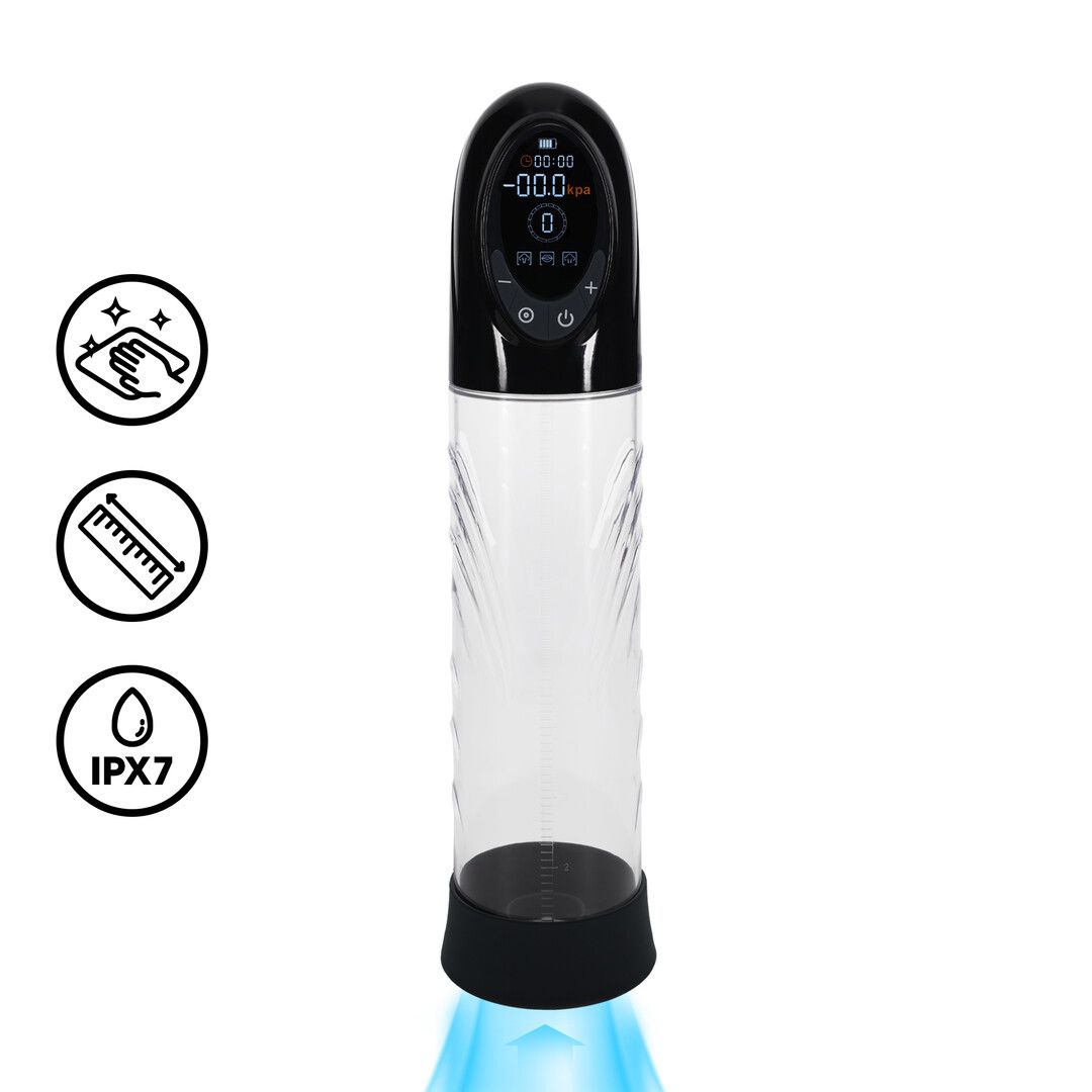 Pumped by shots CyberPulse - Automatische Waterdichte Penis Pomp - Zwart (8714273059543)