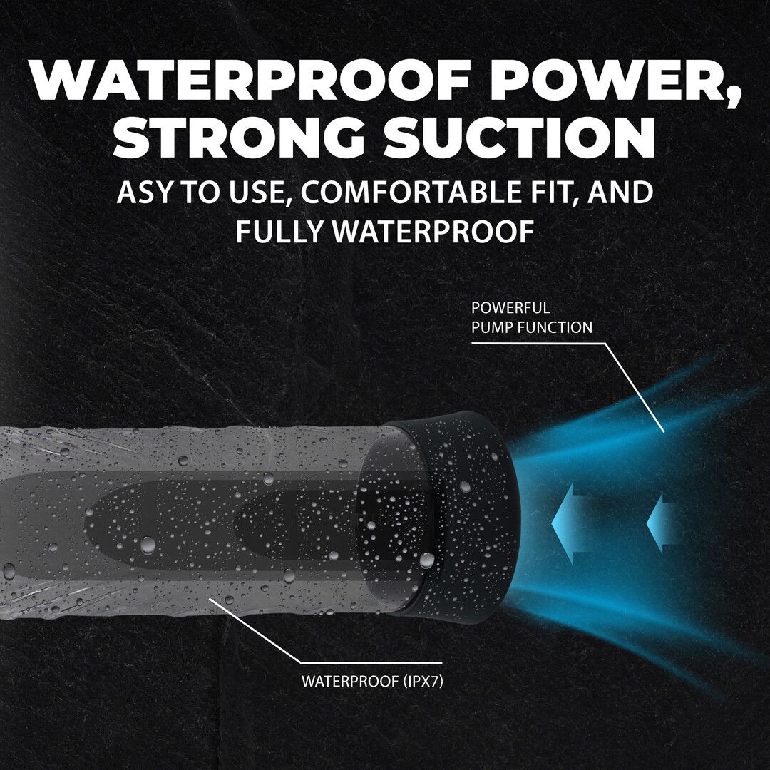 Pumped by shots CyberPulse - Automatische Waterdichte Penis Pomp - Zwart (8714273059543)
