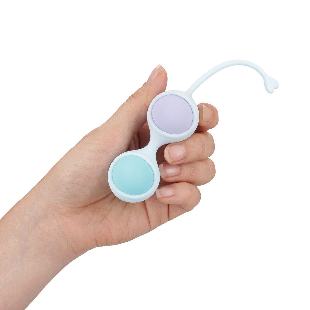 Loveline by shots Vibrating and 5 Weight Interchangeable Kegel Kit with Remote Control - Purple (8714273026491)