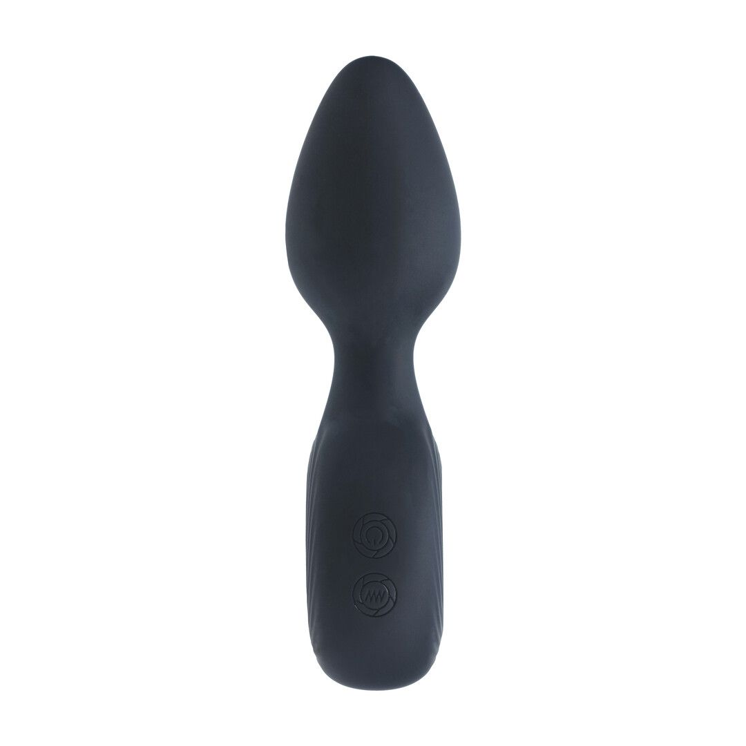 Levelz by shots Vibrerende Siliconen Anale Plug met Lus - Zwart (8714273067333)