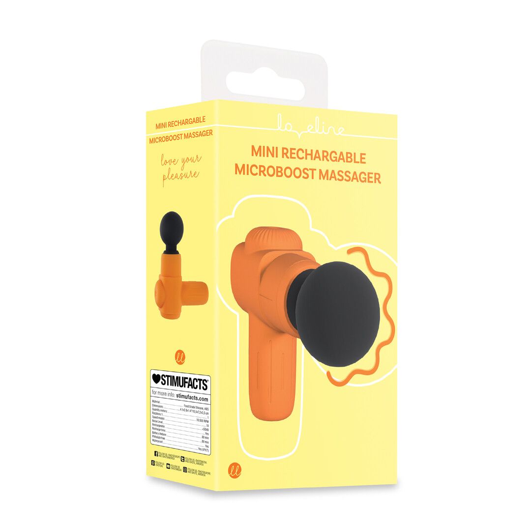 Loveline by shots Mini Oplaadbare Microboost Massager - Oranje (8714273026477)