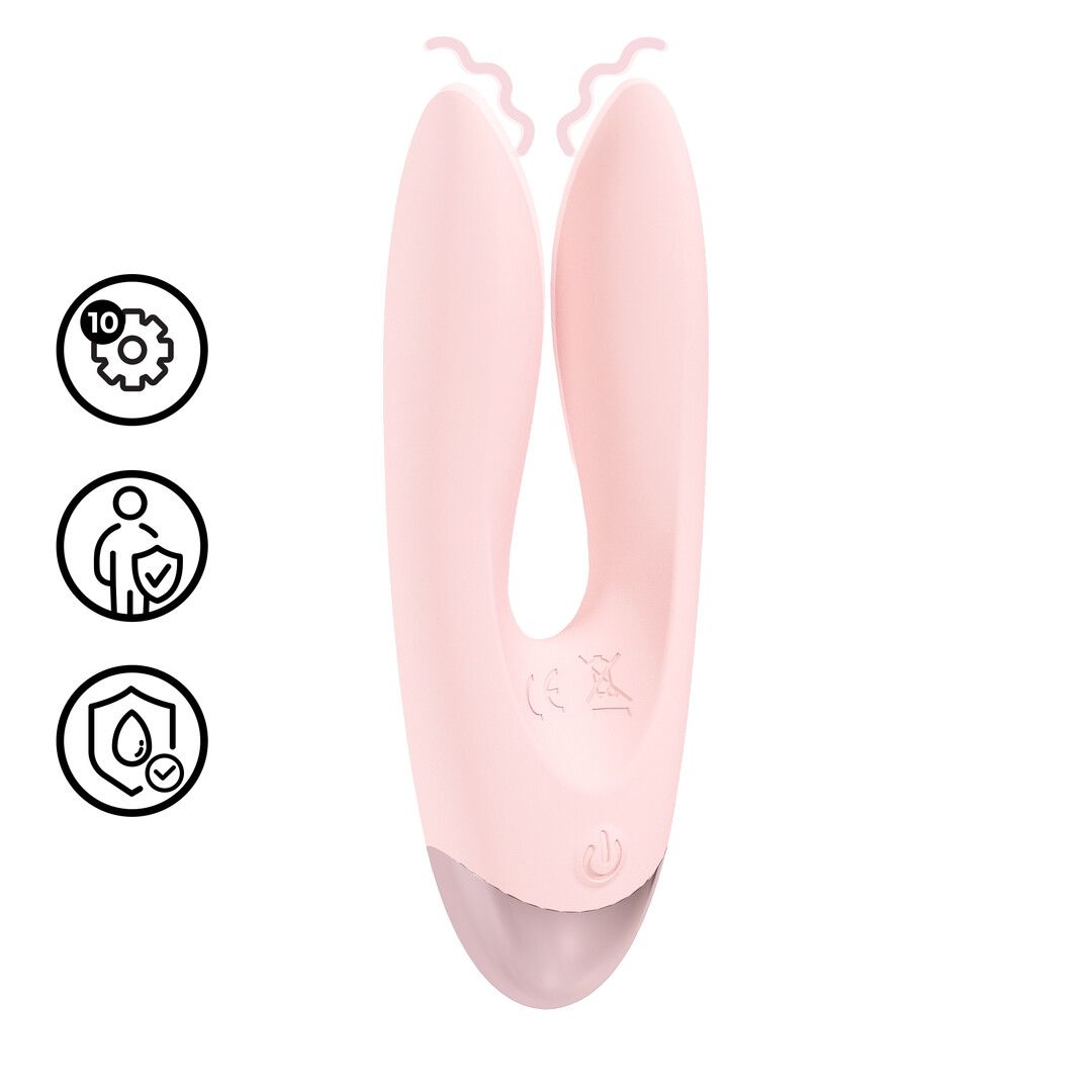 Loveline by shots Amour - Dual Motor Vibe - Roze (8714273058522)