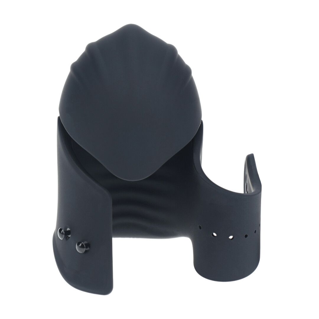 Levelz by shots Verstelbare Vibrerende Siliconen Penis Hoofd Stimulator - Zwart (8714273067579)