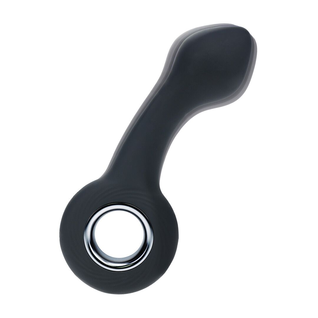 Levelz by shots Vibrerende Bulb Silicone Prostaat Massager met Lus - Zwart (8714273067371)