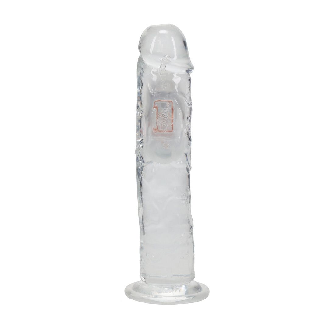 Realrock by shots LED Vibrating Straight Cock - 8 / 20 cm - Transparent (8714273059642)