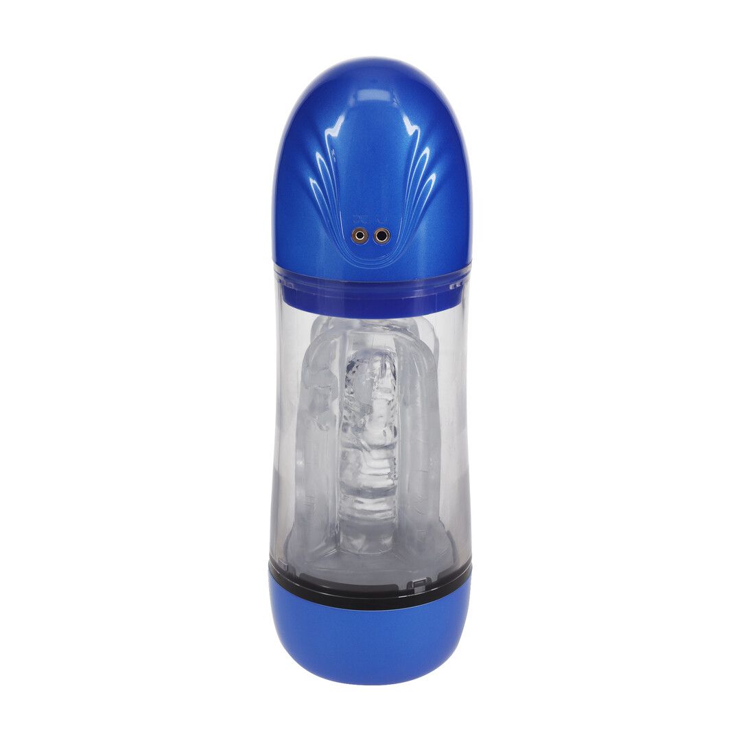 Pumped by shots SonicPull - Zuig- en Trillingsmasturbator Pomp - Multimedia Verbeterd - Metallic Blauw (8714273061423)